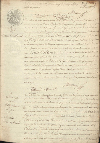 Registre d'État Civil 1852