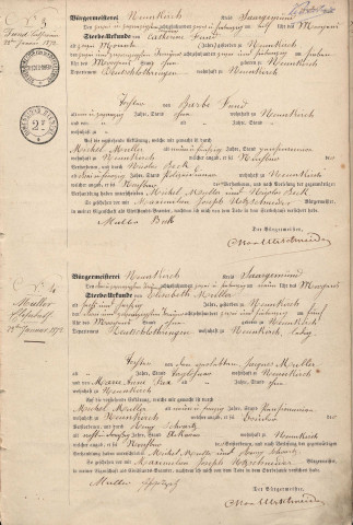 Registre des décès 1872-1875