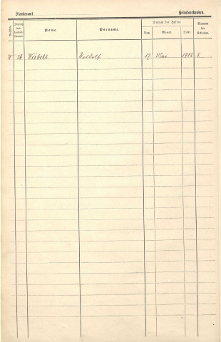 Registre des mariages 1912-1918