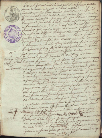 Registre d'État Civil 1810