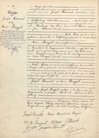 Registre des mariages 1931-1932