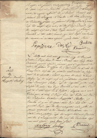 Registre d'État Civil 1845