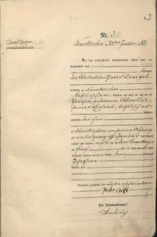 Registre des naissances 1883-1892