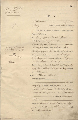 Registre des mariages 1876-1882