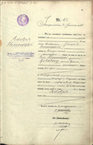 Registre des naissances 1886