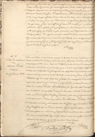 Registre d'État Civil 1864