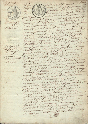 Registre d'État Civil 1822-1831