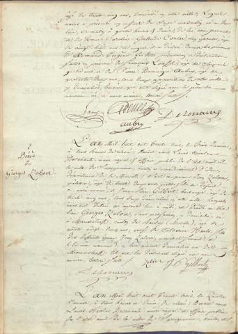 Registre d'État Civil 1833