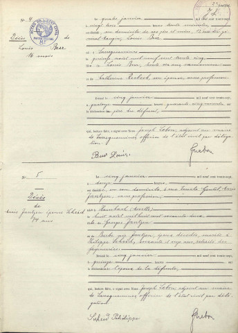 Registre des décès 1937-1938
