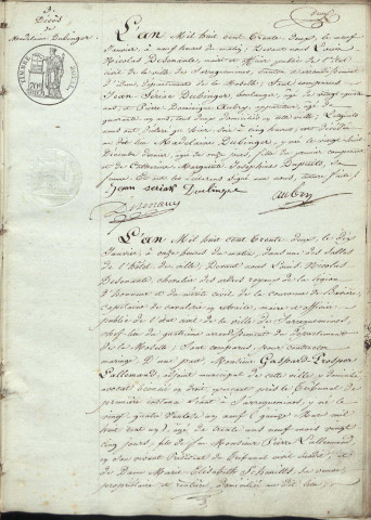 Registre d'État Civil 1832