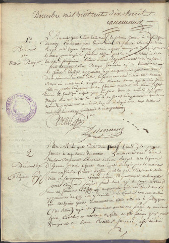 Registre d'État Civil 1819