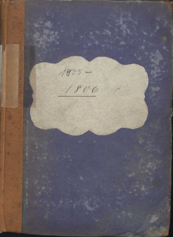 Registre d'État Civil 1806