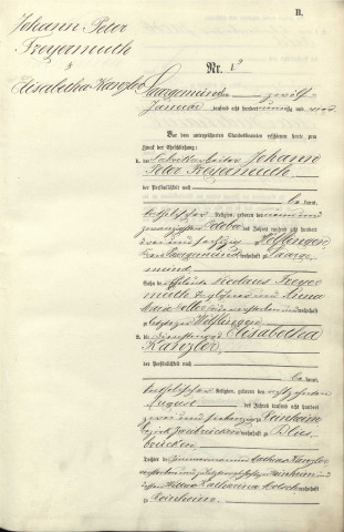 Registre des mariages 1894
