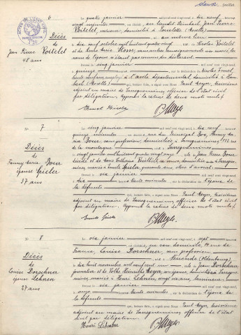 Registre des décès 1929-1930