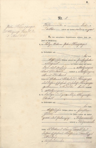 Registre des mariages 1892-1901