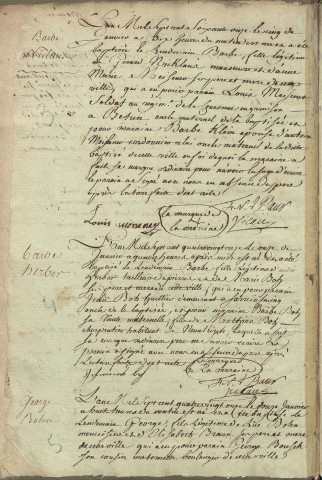 Registre des naissances 1790-1794
