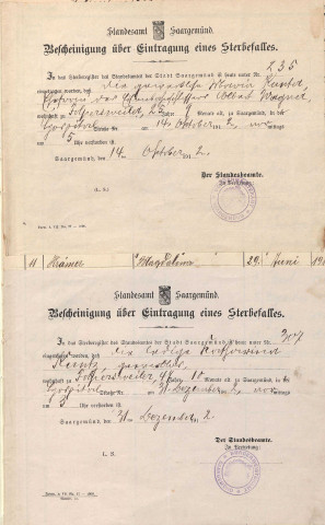 Registre des décès 1912-1920