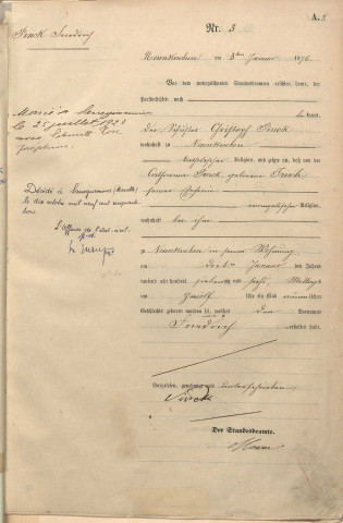 Registre des naissances 1876-1882