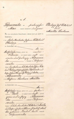 Registre des mariages 1902-1920
