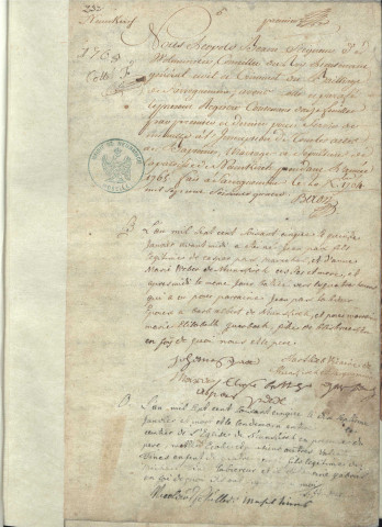 Registre de catholicité 1765-1779