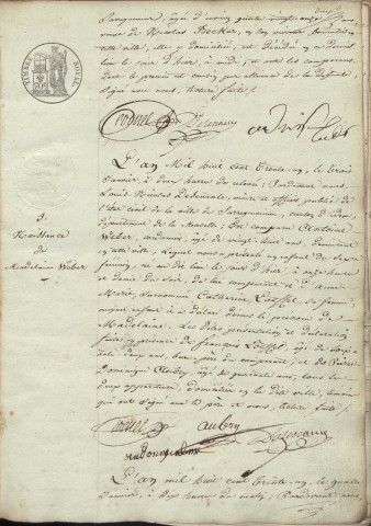 Registre d'État Civil 1831