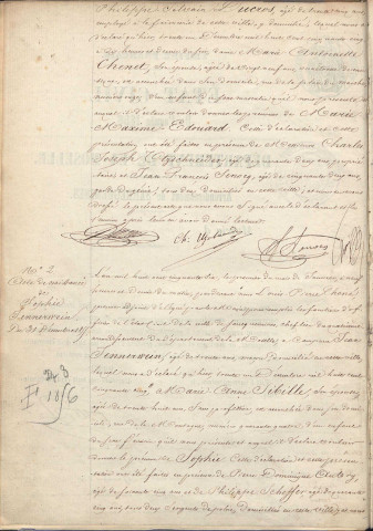 Registre d'État Civil 1856