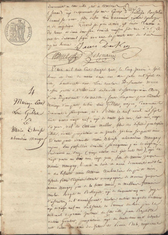Registre d'État Civil 1828