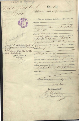 Registre des naissances 1893