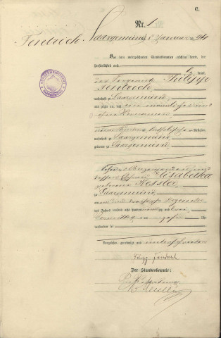 Registre des décès 1894
