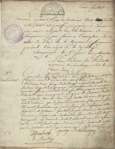 Registre des décès 1798-1803