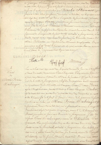 Registre d'État Civil 1852