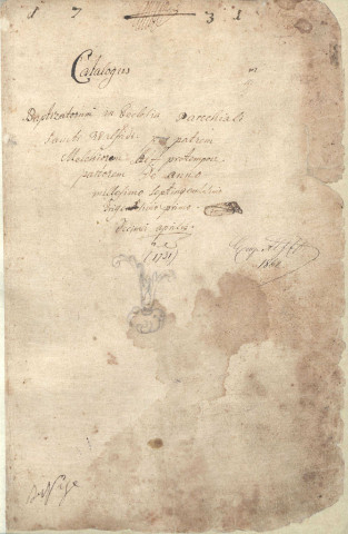 Registre de catholicité 1731-1749