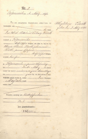 Registre des naissances 1892-1901