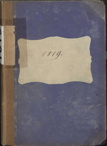 Registre d'État Civil 1819