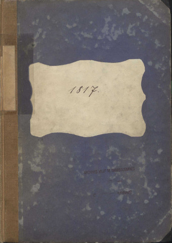 Registre d'État Civil 1817