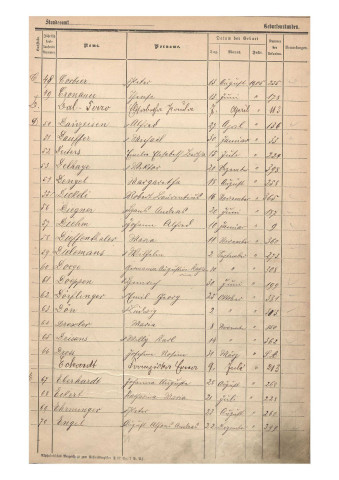 Registre des naissances 1905