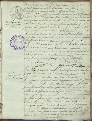 Registre d'État Civil 1809