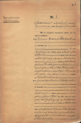 Registre des mariages 1883-1892