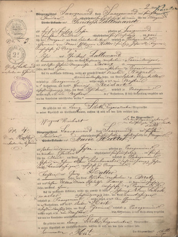 Registre des décès 1875