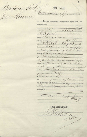Registre des décès 1892