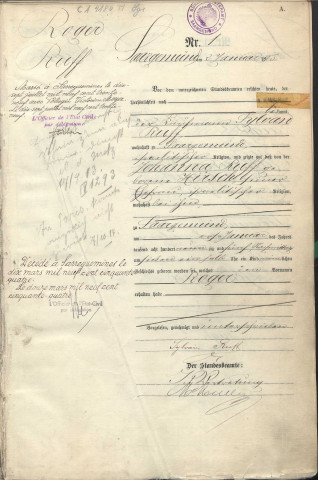 Registre des naissances 1895