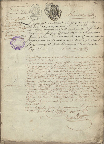 Registre des décès 1794-1798