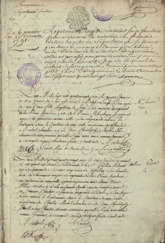 Registre des décès 1791-1793