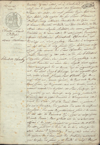 Registre d'État Civil 1844