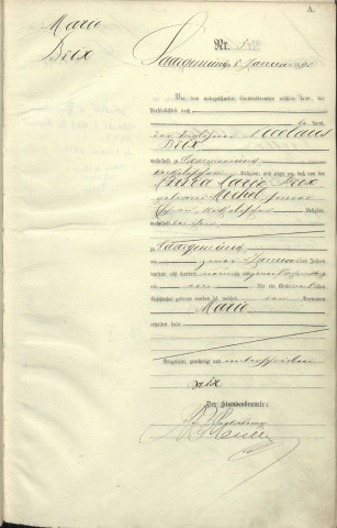 Registre des naissances 1892