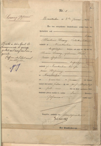 Registre des naissances 1876-1882