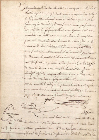 Registre d'État Civil 1853-1862