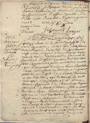 Registre d'État Civil 1807