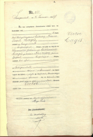 Registre des naissances 1887