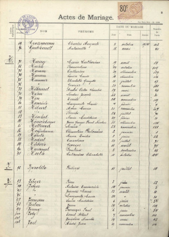 Registre des mariages 1924-1925